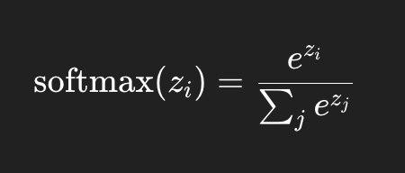 Softmax formula